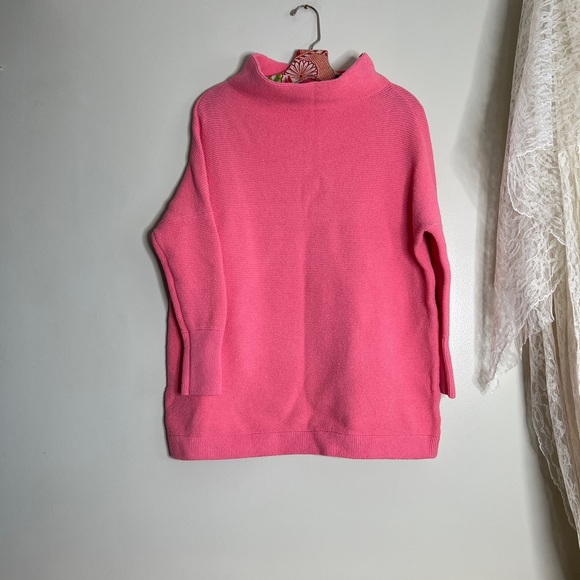 Free People Ottoman Slouchy Ribbed Mock Neck Sweater Tunic XS - Picture 2 of 6